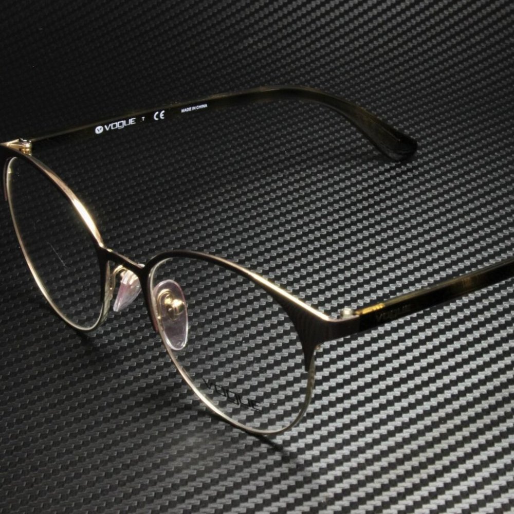 Vogue Women's Brown and Gold Eyeglasses!